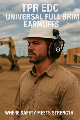TPR Universal Hard Hat and Safety Helmet Ear Muffs NRR 25